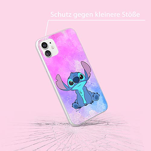 ERT GROUP mobile phone case for Apple Iphone 11 original and officially Licensed Disney pattern Stitch 006 optimally adapted to the shape of the mobile phone, case made of TPU