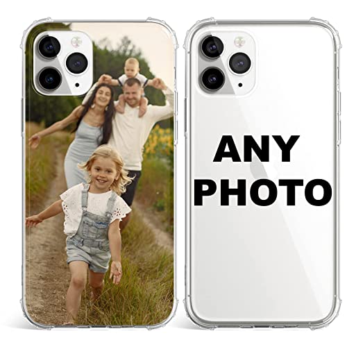 Personalised Photo Phone Case For Apple iPhone Custom Photo TPU Cover Personalised it with your own photo for iPhone 11 Clear