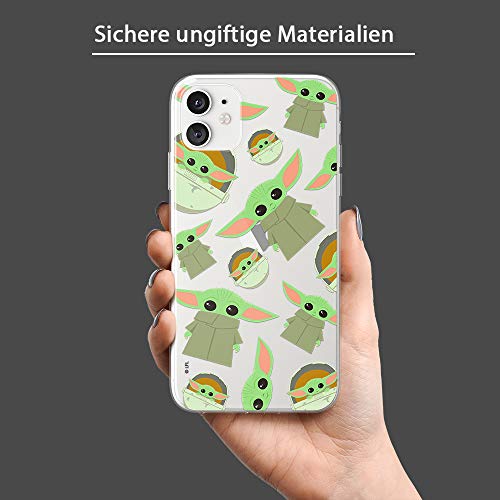 ERT GROUP mobile phone case for Apple Iphone 11 original and officially Licensed Star Wars pattern Baby Yoda 006 optimally adapted to the shape of the mobile phone, partially transparent