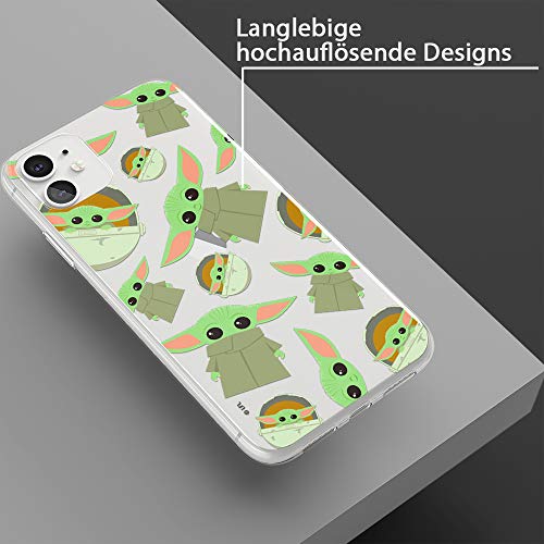 ERT GROUP mobile phone case for Apple Iphone 11 original and officially Licensed Star Wars pattern Baby Yoda 006 optimally adapted to the shape of the mobile phone, partially transparent