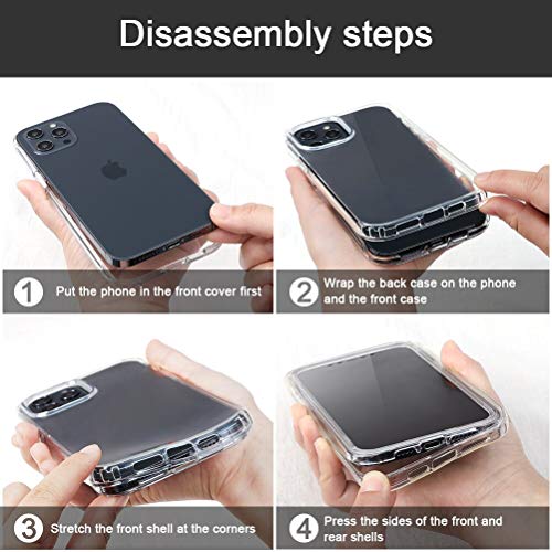 ZhuoFan for iPhone 11 Case 360 Full Body Shockproof Protection Skin Shell Clear Silicone TPU Bumper Stylish Design Slim Phone Case, Front and Back Cover for Apple iPhone 11 6.1" - Marble Green