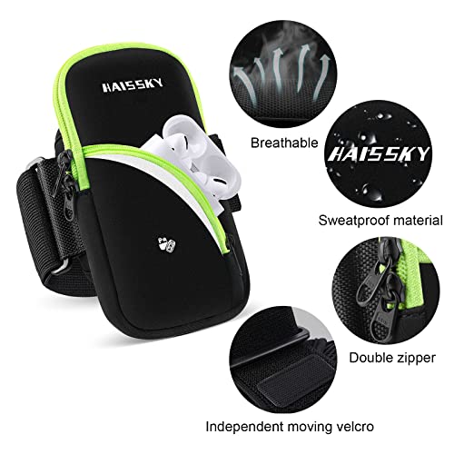 Running Armband Sports Arm Bag Phone Holder for iPhone 14/13/12 Pro Max/14 Max/11/ XS Max/Samsung S22 S21 S20 Ultra up to 6.9", Running Cell Phone Armband Sleeve Key Pouch Bag for Cycling and Hiking