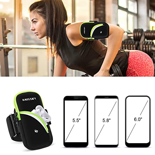 Running Armband Sports Arm Bag Phone Holder for iPhone 14/13/12 Pro Max/14 Max/11/ XS Max/Samsung S22 S21 S20 Ultra up to 6.9", Running Cell Phone Armband Sleeve Key Pouch Bag for Cycling and Hiking