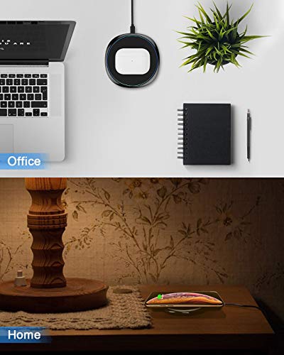 NANAMI Wireless Charger for iPhone and Samsung - Wireless Charging Pad Qi-Certified 10W Max for iPhone 14 13 12 SE 2 11 Xs XR X 8 Plus 8 New Airpods and Galaxy S23 S22 S21 S20 S10 S9 S8 Plus Note 20