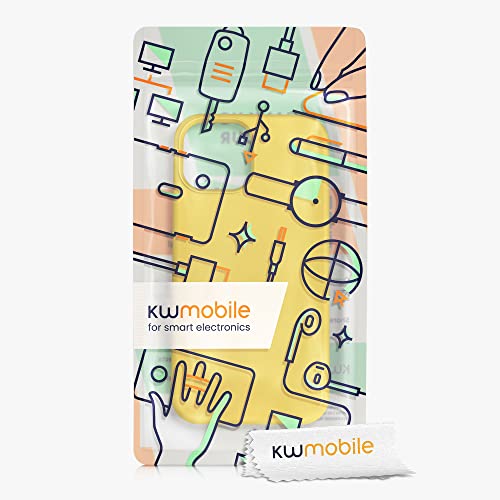 kwmobile Case Compatible with Apple iPhone 13 mini Case - TPU Silicone Phone Cover with Soft Finish - Radiant Yellow