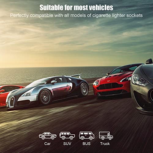 DK177 Car Charger, Mini 30W/6A QC 3.0 Dual Port USB Car Phone Charger 12/32V Fast Charging Adapter for iPhone/Samsung/iPad Pro/All Smartphone