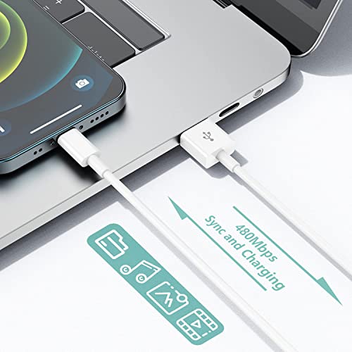 2Pack Apple MFi Certified iPhone Charger Cable 1m, Apple Lightning to USB Cable Lead 1 meters Fast Charging Apple Phone Cables for iPhone13/12/12 mini/ 11/11Pro/Max/X/XS/XR/XS Max/8/7/6/iPad