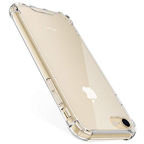 4youquality iPhone SE 2020 Case, iPhone 7 Case & iPhone 8 Case, LifetimeWarranty, Air Cushion Shockproof Bumper Clear Phone Case Cover for Apple iPhone 7, iPhone 8 & iPhone SE 2020 (HD Clear)