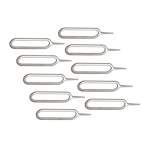 10 Pcs SIM Card Ejector Removal Tool Pin for all Models iPhone, iPods&iPad, Samsung Galaxy, LG, Huawei