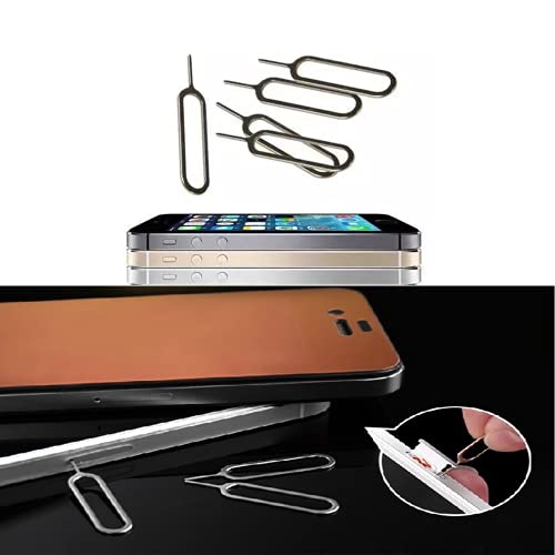 10Pcs SIM Card Removal Openning Tool, Tray Eject Pins Needle Opener, Universal Sim Ejector Tool for iPhone, HTC, Samsung Galaxy, Smartphone