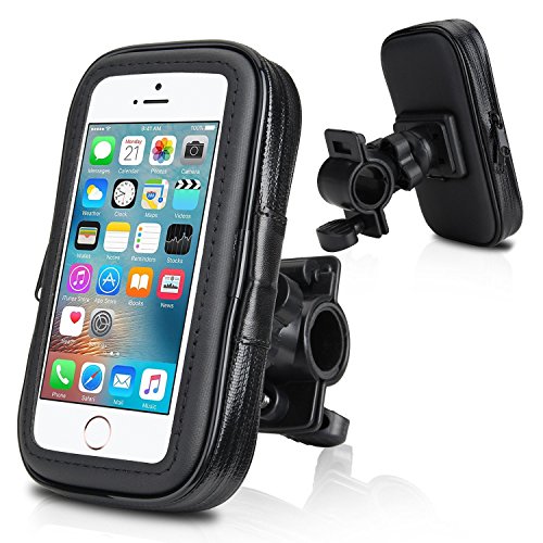 TechDealsUK Water Resistant Bicycle/Bike Motorbike Navigation/Mobile Phone Holder for Extra Large Phones For Apple iPhone 6/7/8 Plus Xr 11 Pro Samsung Galaxy Note 8/9/10 A10 A20 A30 A40 A50 A60 A70