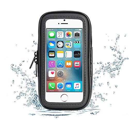 TechDealsUK Water Resistant Bicycle/Bike Motorbike Navigation/Mobile Phone Holder for Extra Large Phones For Apple iPhone 6/7/8 Plus Xr 11 Pro Samsung Galaxy Note 8/9/10 A10 A20 A30 A40 A50 A60 A70