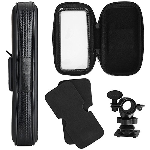 TechDealsUK Water Resistant Bicycle/Bike Motorbike Navigation/Mobile Phone Holder for Extra Large Phones For Apple iPhone 6/7/8 Plus Xr 11 Pro Samsung Galaxy Note 8/9/10 A10 A20 A30 A40 A50 A60 A70