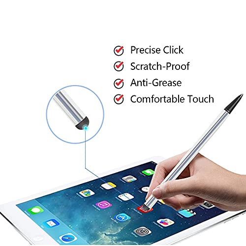 3 Pack Capacitive and Resistive Stylus Pen, Universal High Sensitive & Precision Capacitive Disc Tip Touch Screen Pen Stylus, 2 in 1 Touch Screen Pen for iPhone iPad Samsung Tablet Phone PC & Other