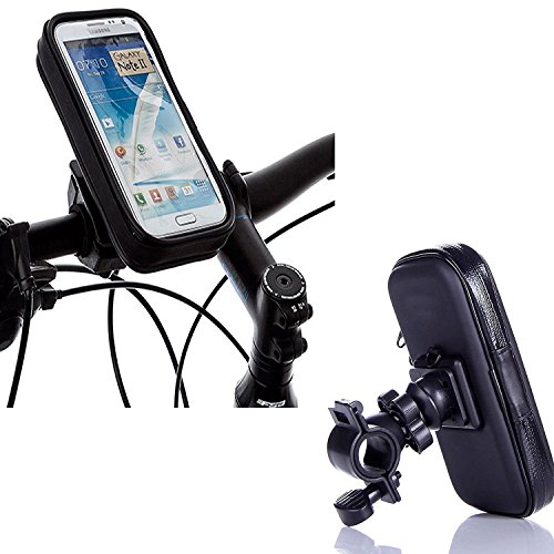 TechDealsUK Water Resistant Bicycle/Bike Motorbike Navigation/Mobile Phone Holder for Extra Large Phones For Apple iPhone 6/7/8 Plus Xr 11 Pro Samsung Galaxy Note 8/9/10 A10 A20 A30 A40 A50 A60 A70