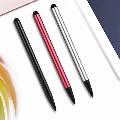 3 Pack Capacitive and Resistive Stylus Pen, Universal High Sensitive & Precision Capacitive Disc Tip Touch Screen Pen Stylus, 2 in 1 Touch Screen Pen for iPhone iPad Samsung Tablet Phone PC & Other