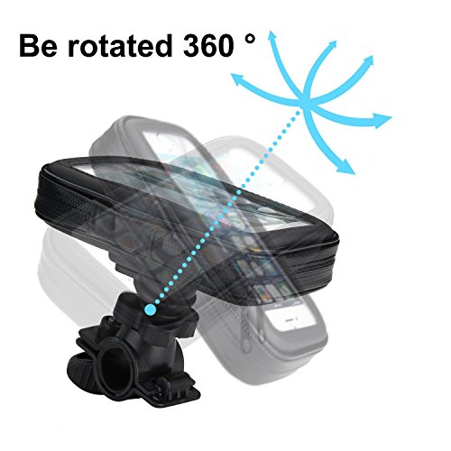 TechDealsUK Water Resistant Bicycle/Bike Motorbike Navigation/Mobile Phone Holder for Extra Large Phones For Apple iPhone 6/7/8 Plus Xr 11 Pro Samsung Galaxy Note 8/9/10 A10 A20 A30 A40 A50 A60 A70