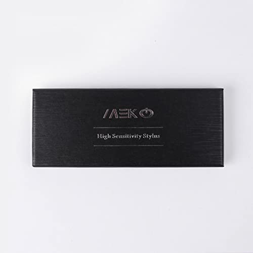 MEKO 2-in-1 Stylus Precision Disc Styli Touch Screen Pen with 3 Replaceable Tips for iPads, Tablets, iPhones, Smartphones, Samsung Galaxy Note/Tab (Black)