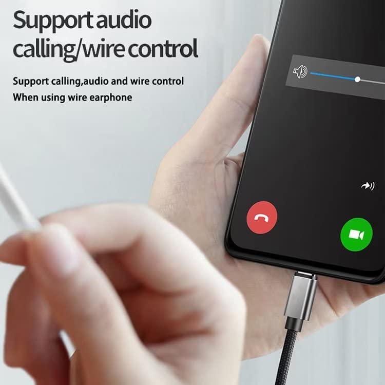 USB C to 3.5mm Jack Headphone Adapter, USB C Headphones Adapter, Type C Headphone Jack Adapter DAC Chip Aux Audio Earphone Adapters Compatible with Samsung Galaxy, iPad Pro, MacBook