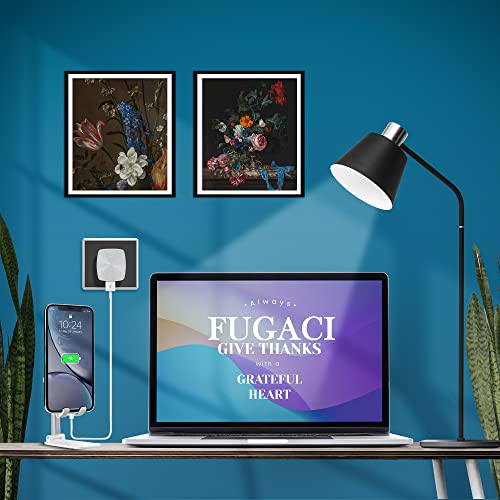 Pack of 2 Usb Plug For Iphone Plugs Uk Usb Wall Plug-Usb Charger Plug Uk 3 Pin Usb Adapter Plug Uk Mobile Phone Mains Chargers Usb Plugs Compatible To Mobiles/Samsung/Iphone/Ipads/Watches Usb Plug UK