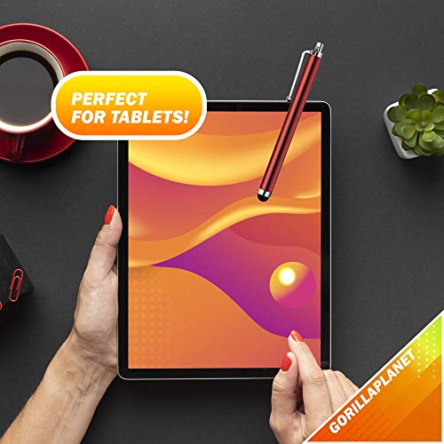 5 Stylus Pens compatible with iPhones, Tablets, iPad Mini, iPad Pro, iPad Air, Smartphones, Samsung Galaxy