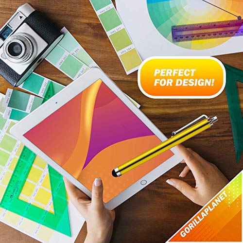 5 Stylus Pens compatible with iPhones, Tablets, iPad Mini, iPad Pro, iPad Air, Smartphones, Samsung Galaxy