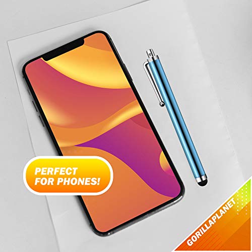 5 Stylus Pens compatible with iPhones, Tablets, iPad Mini, iPad Pro, iPad Air, Smartphones, Samsung Galaxy