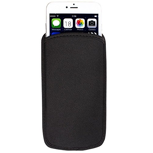 Neoprene Mobile Phone Sleeve Shock proof Pouch Case for iPhone 14 Plus 14 Pro Max 12 Pro Max Samsung Galaxy S20 Ultra S20+ A13 A23 A33 A53 A03 M13 M33 A71 A21s A12 M31 OnePlus 8 Pro Black