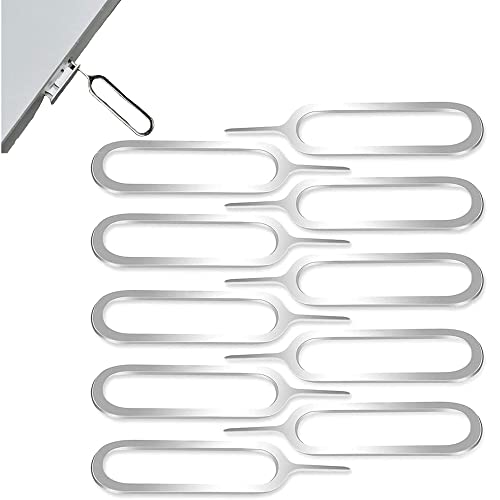 MINGZE 10 x SIM Card Removal Tool, Sim Card Pin | Sim Card Tool Compatible with iPhone X, 8, 7, 6, iPads, Samsung Note 9, 8, S9, S8, S7 / Sony, Huawei, HTC & All Smartphones