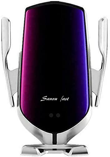 Wireless Car Charger, Smart Sensor 10W Fast Charging Auto-Clamp Phone Holder Mount for Apple iPhone 13/12/11/8/8 Plus/X/XS/XR, Samsung S21/S9/S8/Note 8, Huawei P40 P30 Mate40/30 Xiaomi Mix 4/3/2S