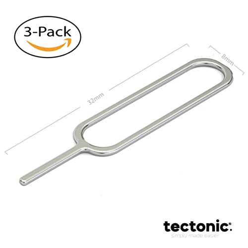3 x SIM Card Removal Tool/Pin/Ejector/Key for all Models iPhone/iPad, Samsung Galaxy S, Huawei, Note and most other OEM's - 1 Yr Warranty