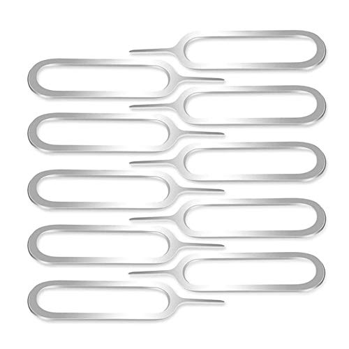 MINGZE 10 x SIM Card Removal Tool, Sim Card Pin | Sim Card Tool Compatible with iPhone X, 8, 7, 6, iPads, Samsung Note 9, 8, S9, S8, S7 / Sony, Huawei, HTC & All Smartphones