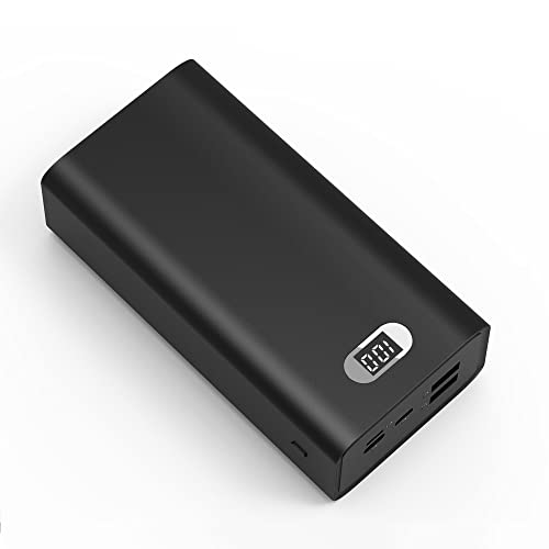 Portable Charger 30000mAh High Capacity Power Banks External Backup Battery Pack 2 USB Ports Quick Charge LCD Display 3 Input Powerpack for iPhone Samsung iPad Huawei Mobile Phones Nintendo Switch