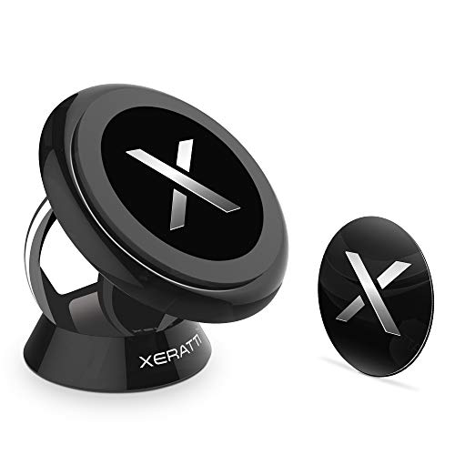 XERATTI Car Phone Holder | Premium Universal Magnetic Dashboard Mount for Phones & Tablets Apple iPhone 14, 13, 12, 11, XR XS X MAX, Samsung Galaxy S11 S10 S9 S8, Google Pixel, Smartphone Desk Holders