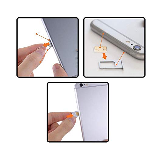 MINGZE 10 x SIM Card Removal Tool, Sim Card Pin | Sim Card Tool Compatible with iPhone X, 8, 7, 6, iPads, Samsung Note 9, 8, S9, S8, S7 / Sony, Huawei, HTC & All Smartphones