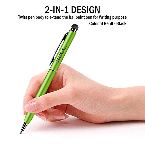 Stylus Pen, iSOUL Stylus Touch Pen, Pack of 10, Stylus Pens for Touch Screens, Stylus for Apple iPad, iPhone, Samsung Galaxy, Oneplus, Pixel, Mobile Phones & Tablets (Rainbow)