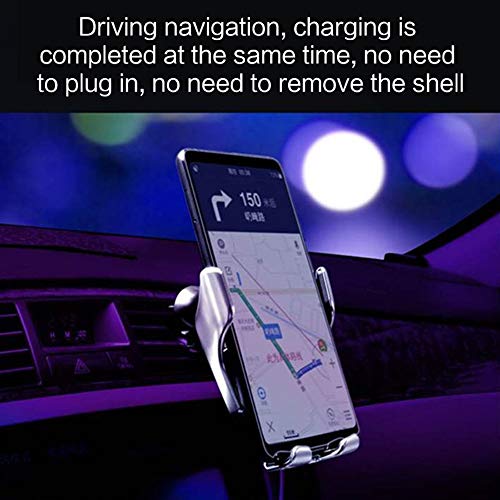 Wireless Car Charger, Smart Sensor 10W Fast Charging Auto-Clamp Phone Holder Mount for Apple iPhone 13/12/11/8/8 Plus/X/XS/XR, Samsung S21/S9/S8/Note 8, Huawei P40 P30 Mate40/30 Xiaomi Mix 4/3/2S
