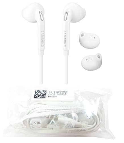 EO-EG920BW White Genuine Samsung Headset / Handsfree / Headphone / Earphone With Volume Control For Samsung Galaxy Phones ( Non Retail / Bulk Packaging )