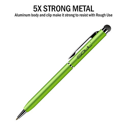 Stylus Pen, iSOUL Stylus Touch Pen, Pack of 10, Stylus Pens for Touch Screens, Stylus for Apple iPad, iPhone, Samsung Galaxy, Oneplus, Pixel, Mobile Phones & Tablets (Rainbow)