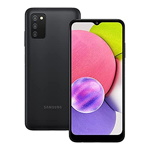 Samsung Galaxy A03s Android Smartphone, 6.5-inch Infinity-V HD+ Display, 3GB RAM and 32GB of expandable internal memory, 5,000 mAh battery, Black [UK Version] (Renewed)
