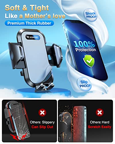 2023 VANMASS TOP Car Phone Holder Mount [Sturdiest Off-Road Class] Universal Suction Mobile Stand Automobile Cradle Accessories for Windscreen Dashboard Vent Van Dash iPhone 14 Pro Max 13 12 X Samsung