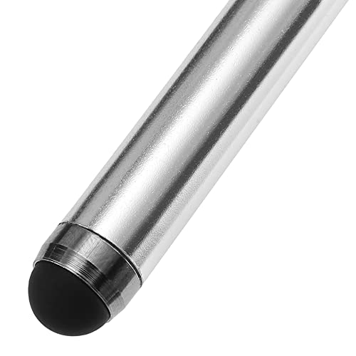 TRIXES 2PC Silver Smart Phone Pen Stylus – Silicone Tip Pens for Touch Screen Devices - Compatible with Tablets, Mobile Phones, Laptops, iPad, iPhone, Samsung Galaxy Note/Tablet, Android, Kindle Fire