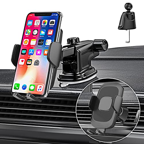Car Phone Holder for Samsung A53 A52 A51 A71 A72 A12 A13 A32 5G A52S A22 A04S M13 M23 M33 Pixel 7 6/6 Pro 6A 5A 4 4A 5 3A,3 in 1 Car Mount Cradle Air Vent Dashboard Windscreen for Mercedes/Ford/Seat