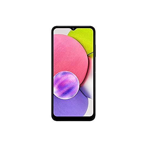 Samsung Galaxy A03s Android Smartphone, 6.5-inch Infinity-V HD+ Display, 3GB RAM and 32GB of expandable internal memory, 5,000 mAh battery, Black [UK Version] (Renewed)