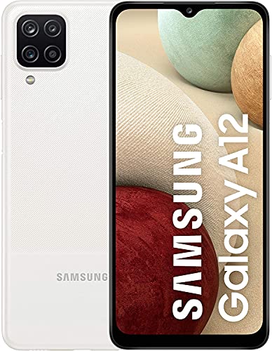 Samsung Galaxy A12 - Smartphone 64GB, 4GB RAM, Dual Sim, White (Renewed)