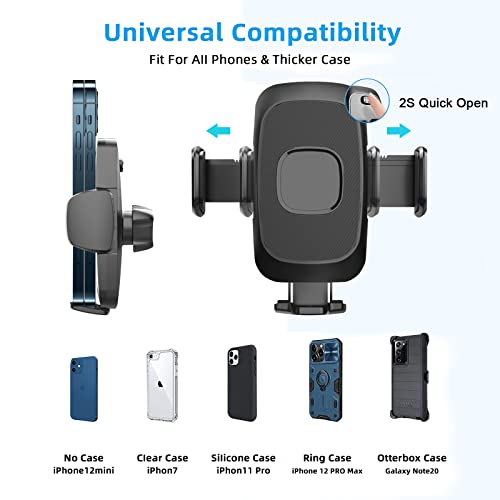 Car Phone Holder for Samsung A53 A52 A51 A71 A72 A12 A13 A32 5G A52S A22 A04S M13 M23 M33 Pixel 7 6/6 Pro 6A 5A 4 4A 5 3A,3 in 1 Car Mount Cradle Air Vent Dashboard Windscreen for Mercedes/Ford/Seat
