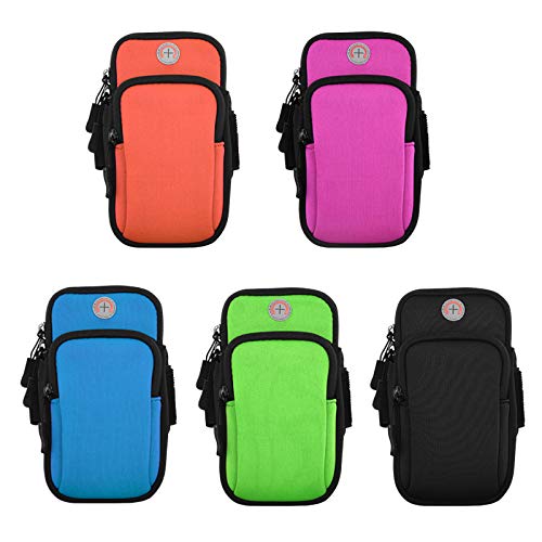 Fortitude Sports Arm Phone Holder For Running | Waterproof Phone Pouch For Jogging, Cycling, Gym | Running Armband Phone Holder for iPhone, Samsung Galaxy, Huawei Mobile Phones (Black)