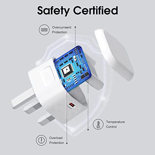 25W Super Fast Charger Plug and USB C Cable for Samsung Galaxy S23/S23 Plus/S23 Ultra/S22 S22+ S22 Ultra/S21 S21+/S21 Ultra/S21 FE/S20 S20+/S20 Ultra,Note 10/20,A34 5G A24,Mobile Phone Mains Adapter