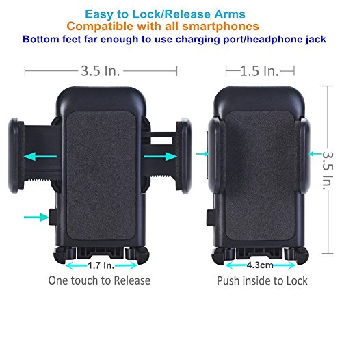 pjp electronics Windscreen Mobile Phone Holder for car with Long Arm for iPhone, Samsung Galaxy