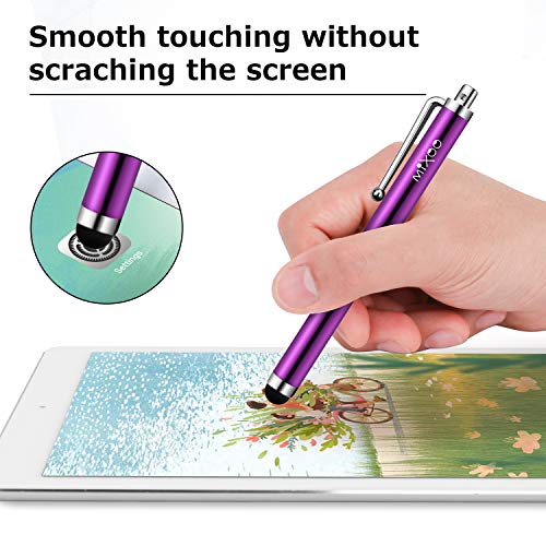 Mixoo Capacitive Stylus Pens, 10Pcs Universal Touch Screen Pen for All Mobile Phones, Apple iPad, iPad Pro, iPad Air, iPad Mini, Samsung Galaxy, iPhone and Tablet